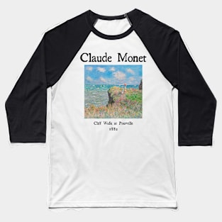 Cliff walk at Pourville Baseball T-Shirt